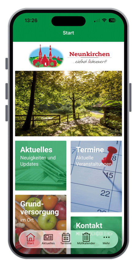 Bürger-App Neunkirchen: immer in der Tasche